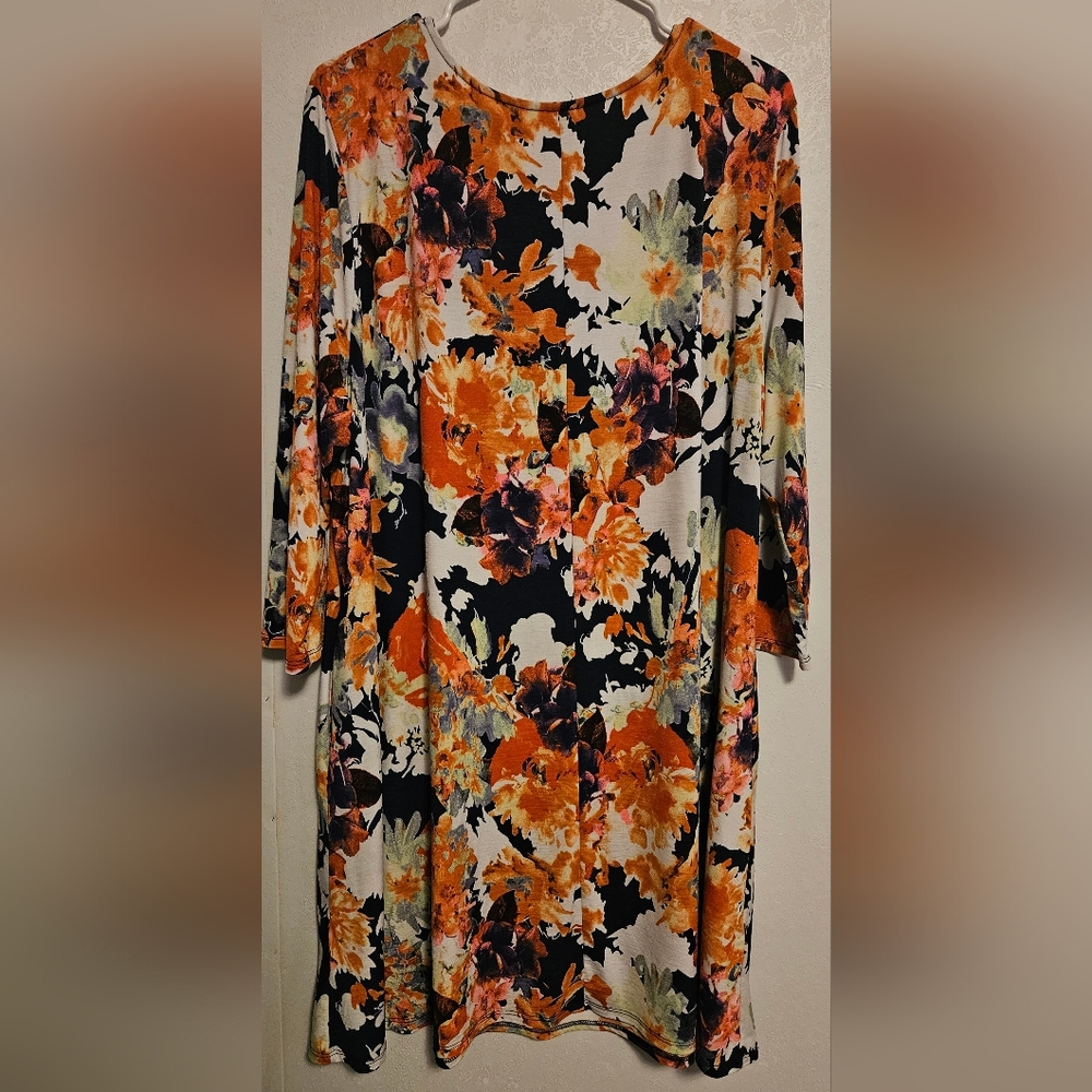 Honeyme Curvy Floral Dress XXXL 3x - Picture 2 of 3